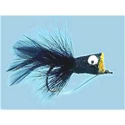 Turrall Bass Bugs Flies  - Hair Bug Black - BB09