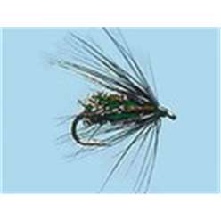 Turrall Wet Flies Hackled - Black and Peacock Spider - WH04