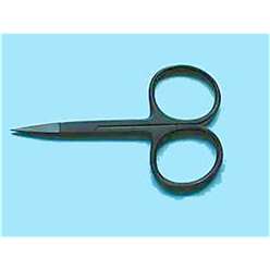 Turrall Fly Tying Tools - Scissors - Black Large Finger Hole - SCI01