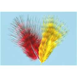 Turrall Feathers and Hackles - Marabou Grizzly - MAR