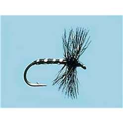 Black Midge Hackled Dry - Turrall - DH05