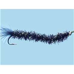 Turrall Bass Bugs Flies  - Leech Slinky Black - BB22