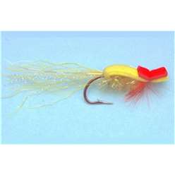 Turrall Foam Poppers  - H H Gurgler Yellow - PO06