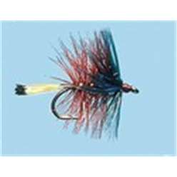 Turrall Wet Flies Hackled - Claret Bumble - WH07