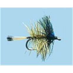 Turrall Wet Flies Hackled - Golden Olive Bumble - WH08