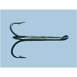 Turrall Hi-Carbon Hooks - Salmon Treble Black (10 Hooks) - T945B