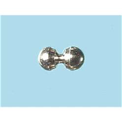 Turrall Beads, Eyes & Legs - Dumbells Silver - DUS