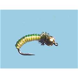 Turrall Juicy Grub Nymphs - Lime/Lemon Goldhead - JG08