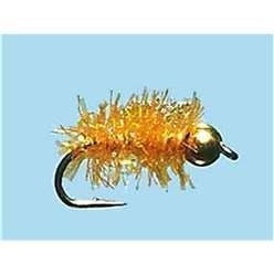 Turrall Goldhead Nymphs - Cactus Orange - BH12