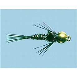 Turrall Goldhead Nymphs - Pheasant Tail Black - BH24